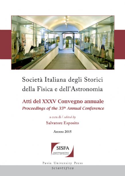 Società Italiana degli Storici della Fisica e dell’Astronomia: Atti del XXXV Convegno annuale / Proceedings of the 35th Annual Conference